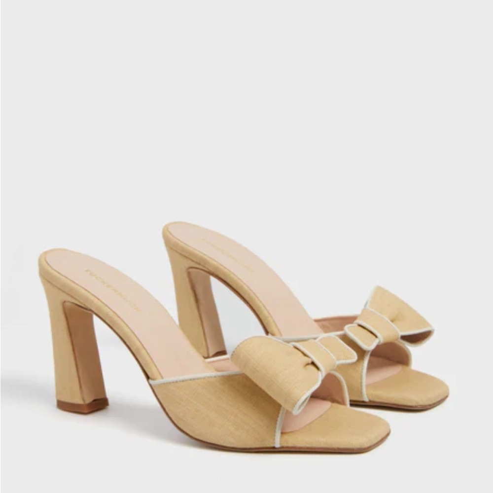 Tuckernuck Linen Bow Sadie Heels